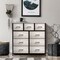 Sorbus Dresser with 9 Drawers - Furniture Storage Chest Tower Unit for Bedroom, Closet, etc - Steel Frame, Wood Top, Fabric Bins
